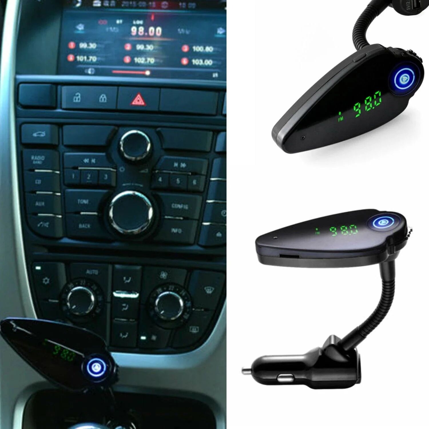 DailySale Wireless Bluetooth Car USB Charger FM Transmitter Auto Handsfree Adapter Audio