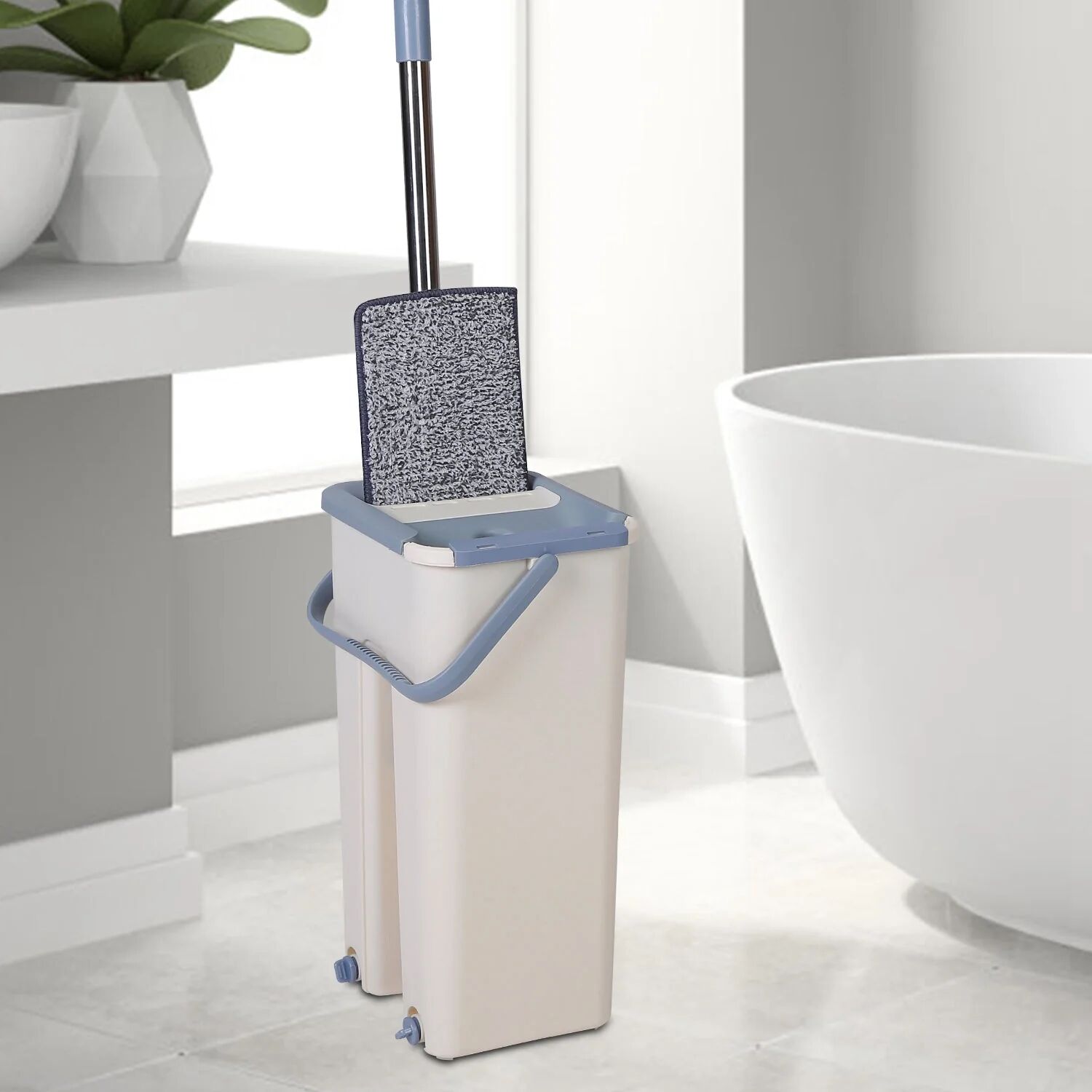 DailySale Flat Floor Mop Bucket Set