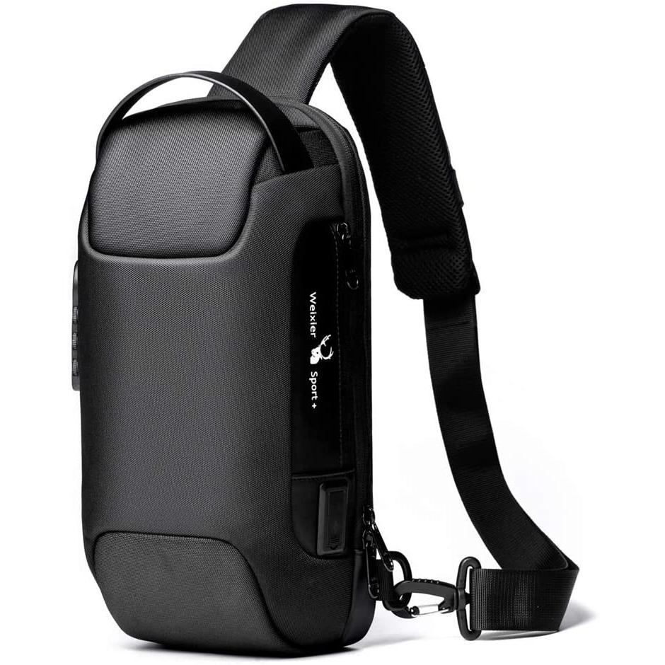 DailySale KPYWZER Anti-theft Sling Backpack with USB Charging Port