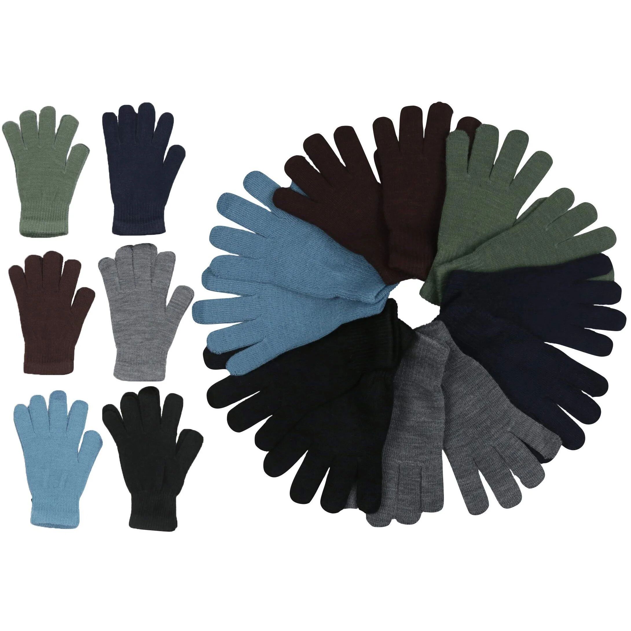 DailySale 6-Pack: ToBeInStyle Men's Assorted Acrylic Winter Gloves