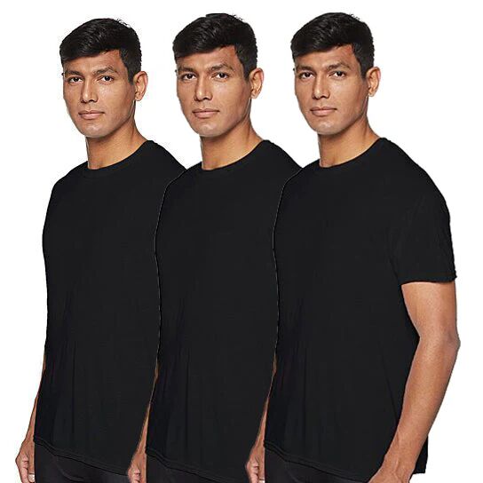 DailySale 3-Pack: Men's Laviva Active Moisture Wicking Dry Fit Crew Neck Shirts