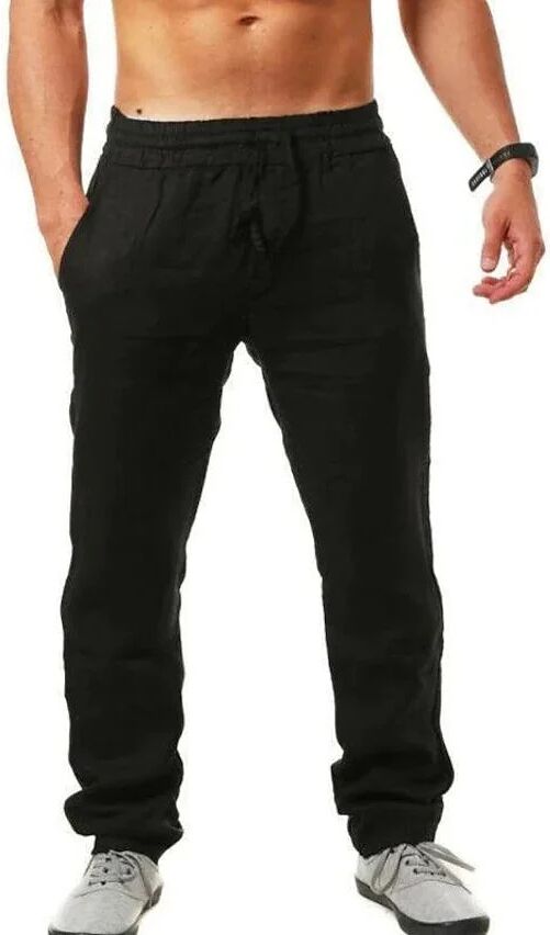 DailySale Men's Casual Breathable Straight Pants