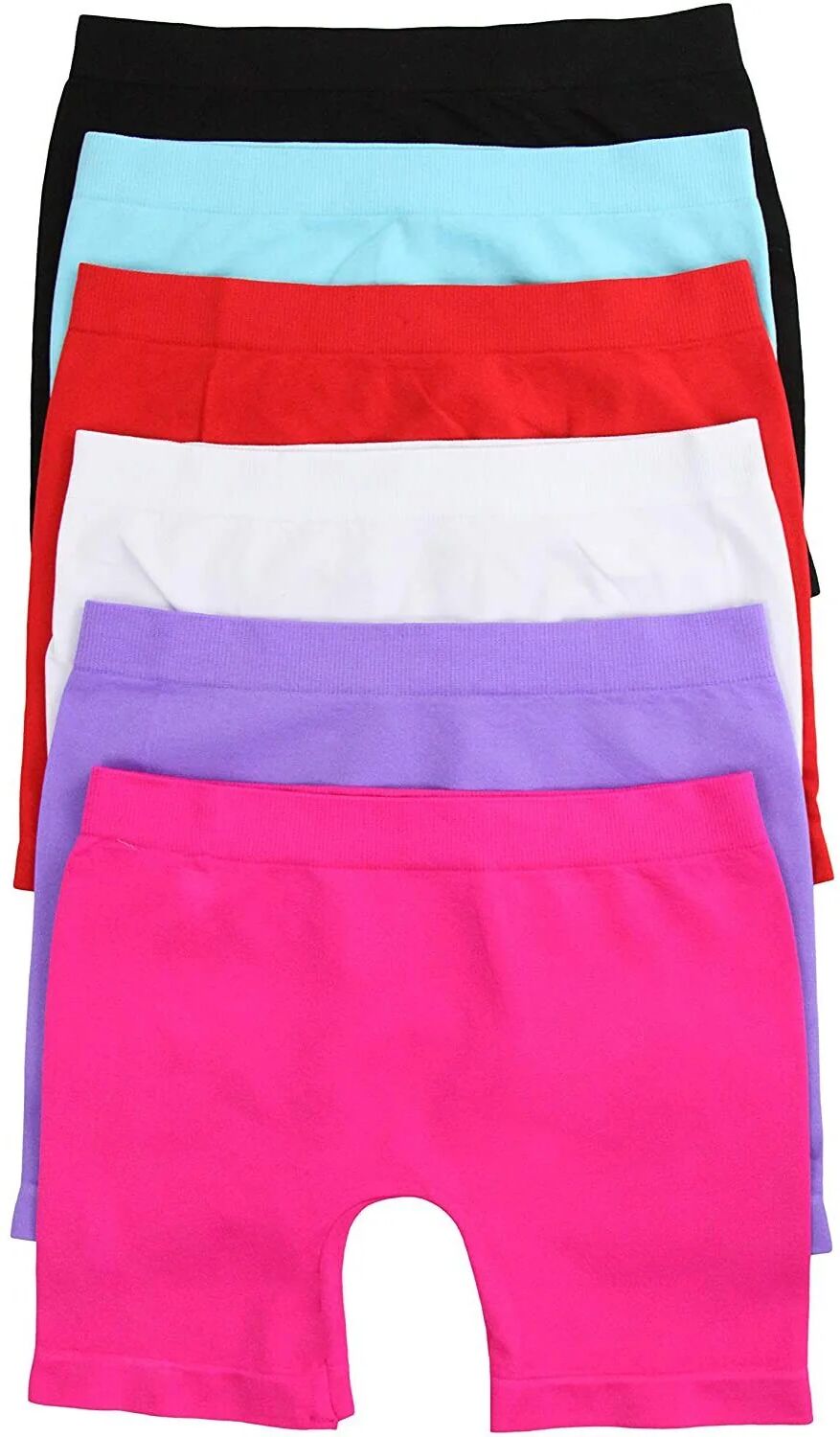 DailySale 6-Pack: Girls Layering Modesty Slip Under Skirts Boyshorts