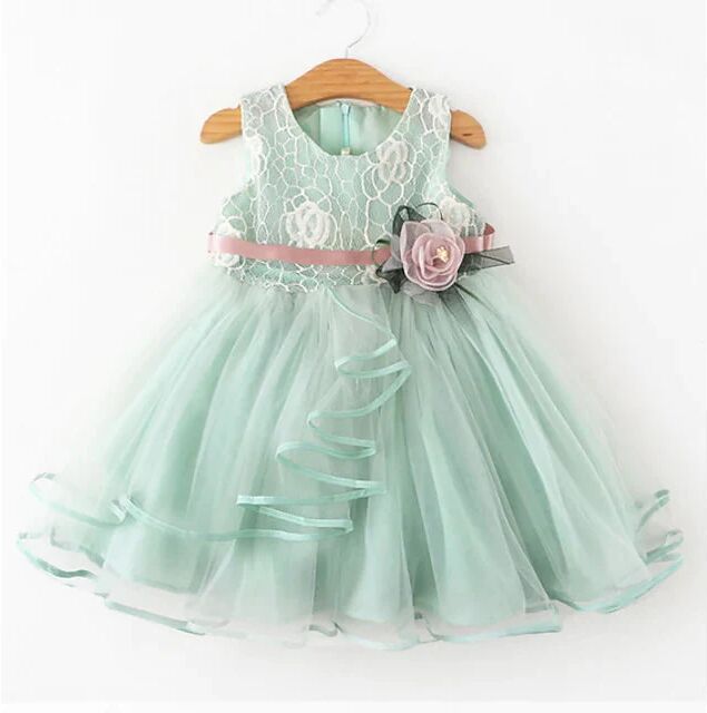 DailySale Kids Little Girls' Dress Flower Swing Dress