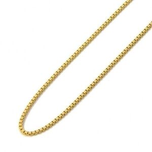 DailySale 14K Yellow Gold High Polish Classic Box Link Chain Necklace - 26-inch
