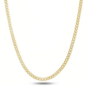 DailySale Italian 14K Yellow Gold Curb Link Chain Necklace