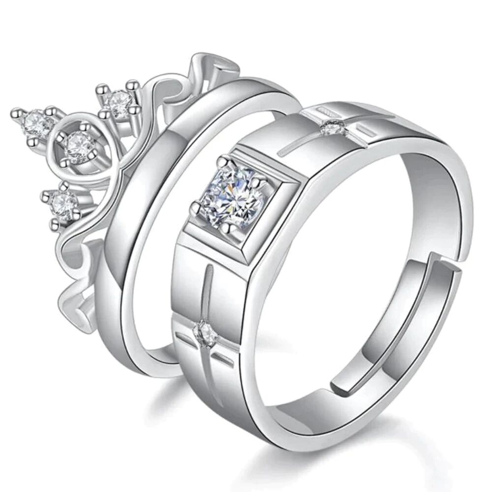 DailySale 925 Sterling Silver New Jewelry Fashion Couple Ring