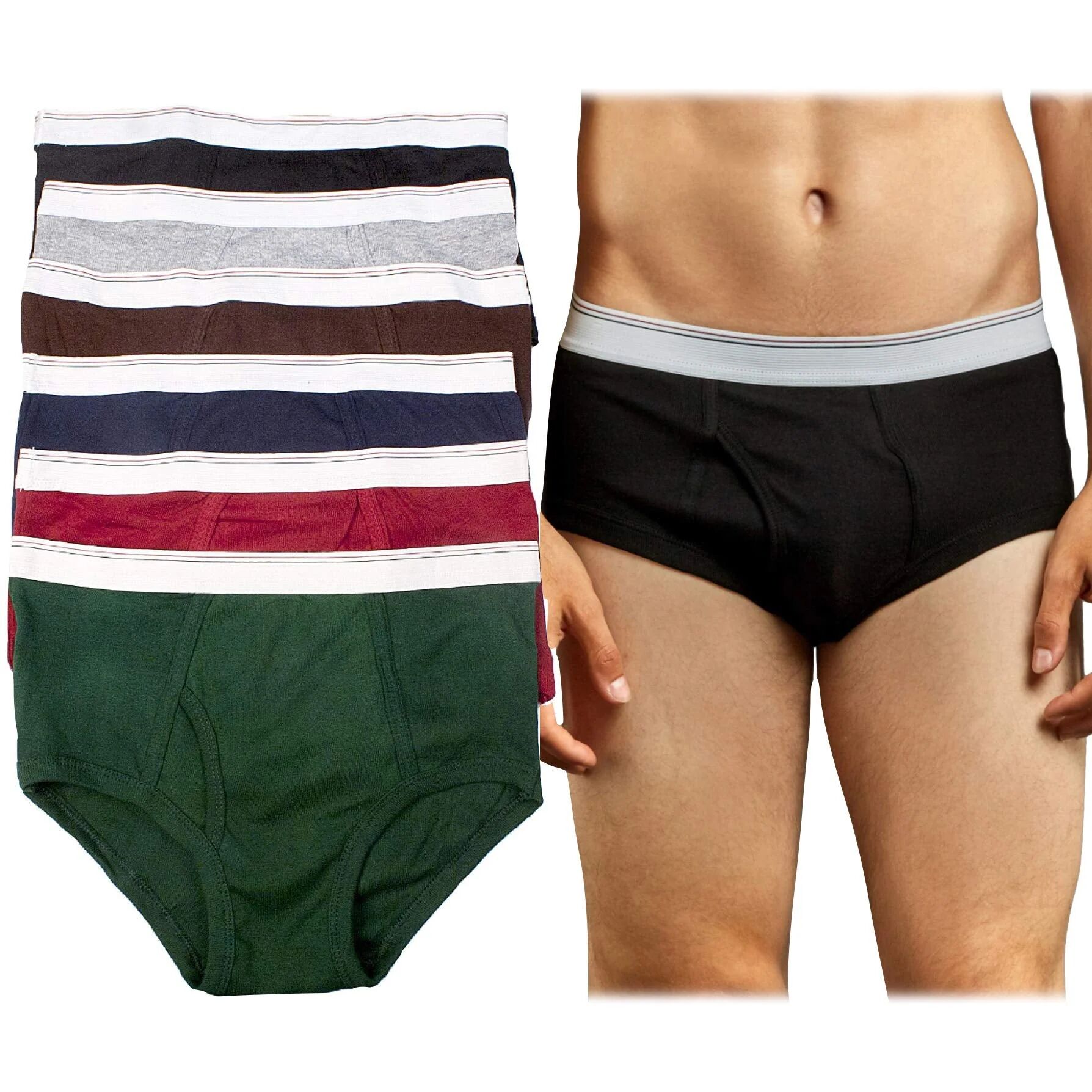 DailySale 6-Pack: ToBeInStyle Men's Classic Brief Fit Underwear