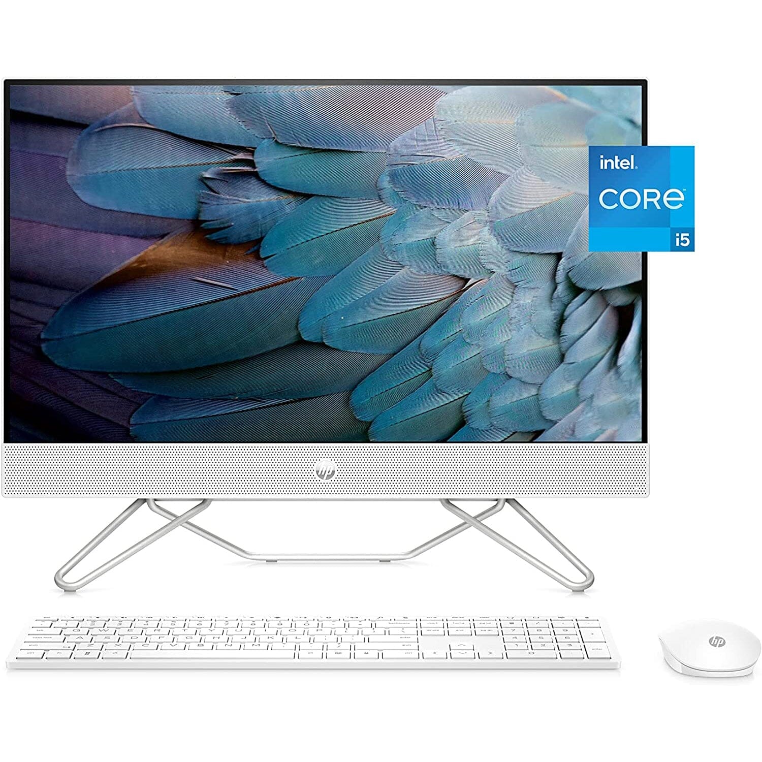 DailySale HP All-in-One Bundle PC, 23.8" FHD Touchscreen Display, Intel Core i5-1235U 8GB RAM 512GB SSD (Refurbished)