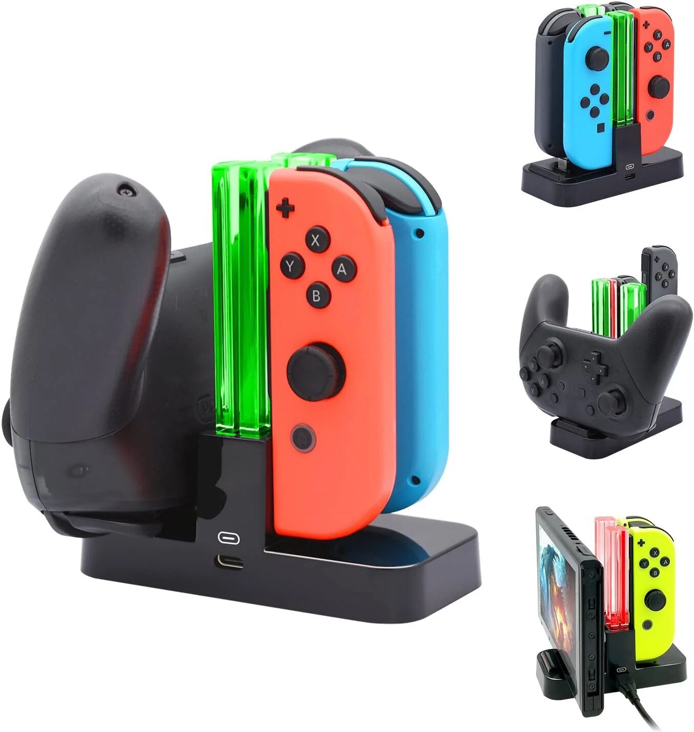 DailySale FastSnail Controller Charger Compatible with Nintendo Switch