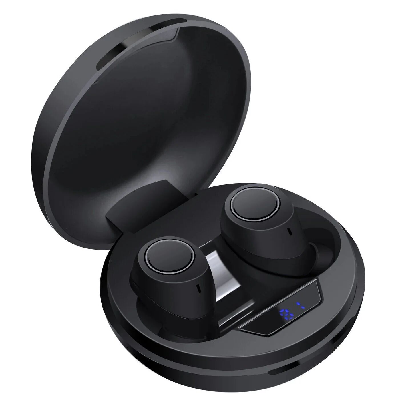 DailySale Bluetooth 5.0 Wireless Headset Deep Bass Stereo Earbuds LCD Power Display