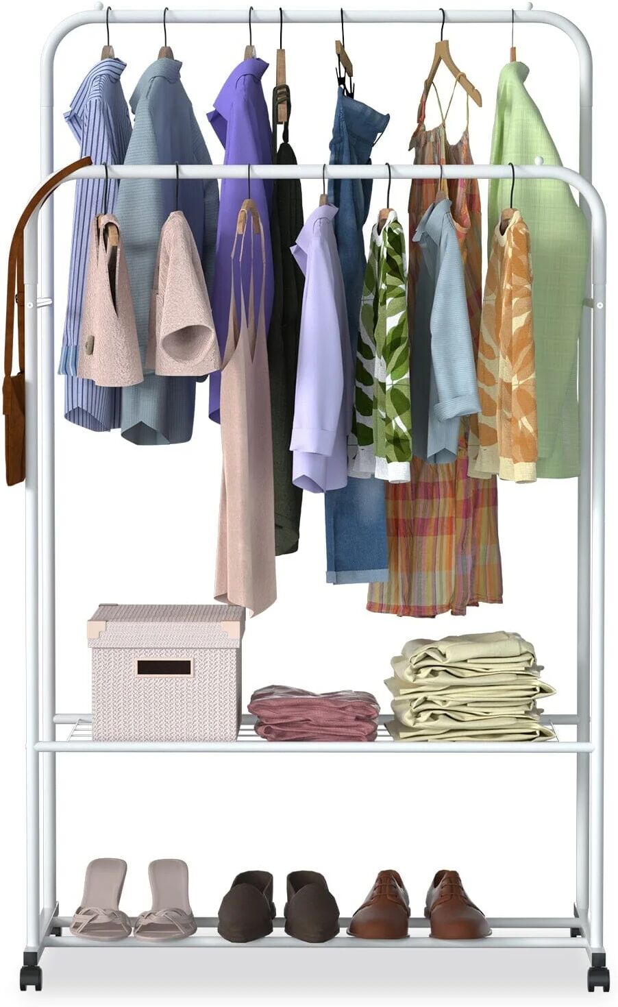 DailySale Garment Hanging Rack Clothing Organizer