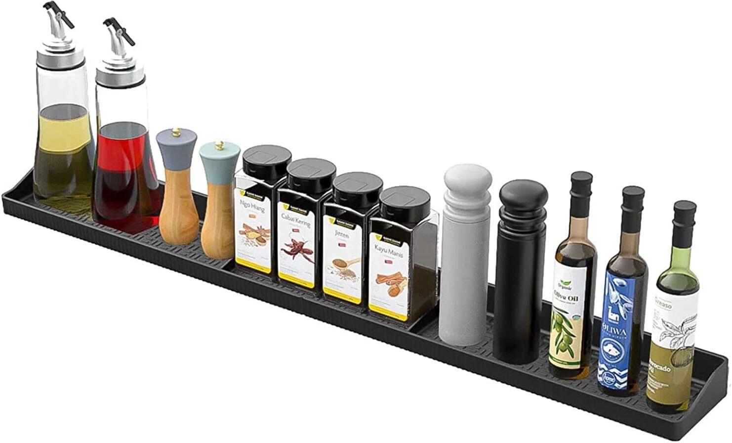 DailySale Magnetic Stove Top Shelf Silicone Non-Slip Organizer