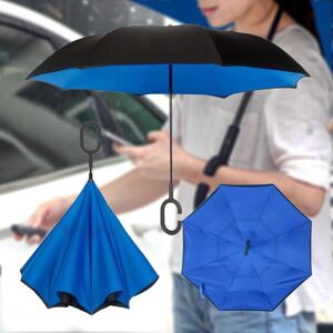 DailySale Double-Layer Windproof Reverse-Folding Smart Umbrella with UV Protection