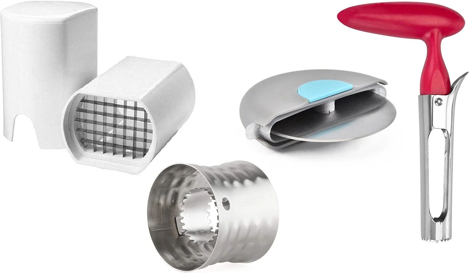 DailySale 4-Pack: Kitchen Cutter, Slicer, Dicer, Peeler And Corer Gadgets