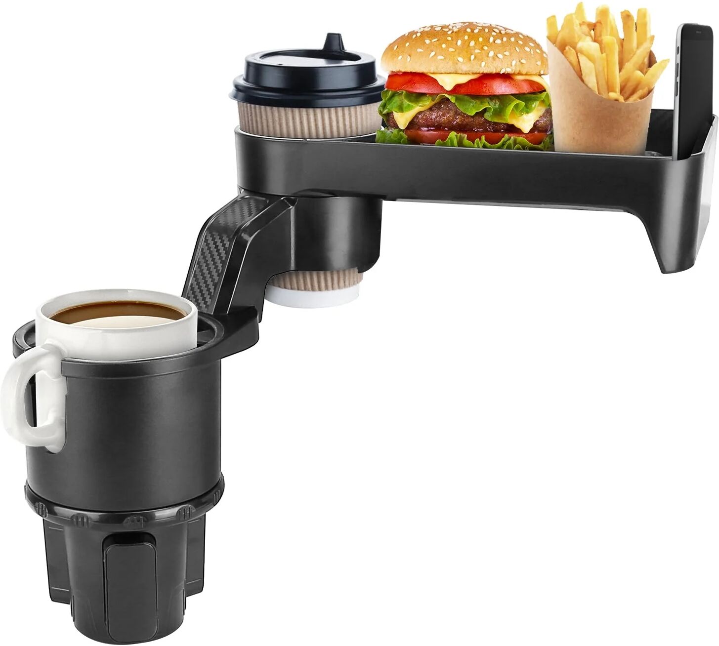 DailySale Multifunctional Water Cup Mount Stand with Detachable Tray