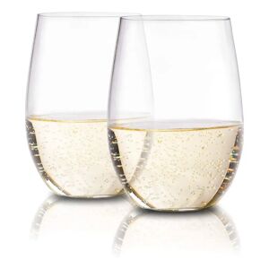 DailySale Plastic Stemless Wine Glasses by En Soiree