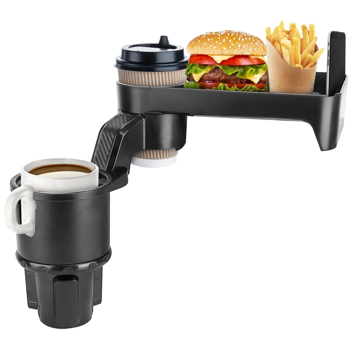 DailySale Multifunctional Water Cup Mount Stand with Detachable Tray
