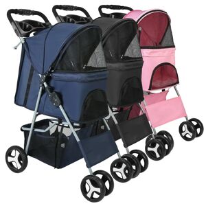 DailySale 4 Wheels Pet Foldable Stroller