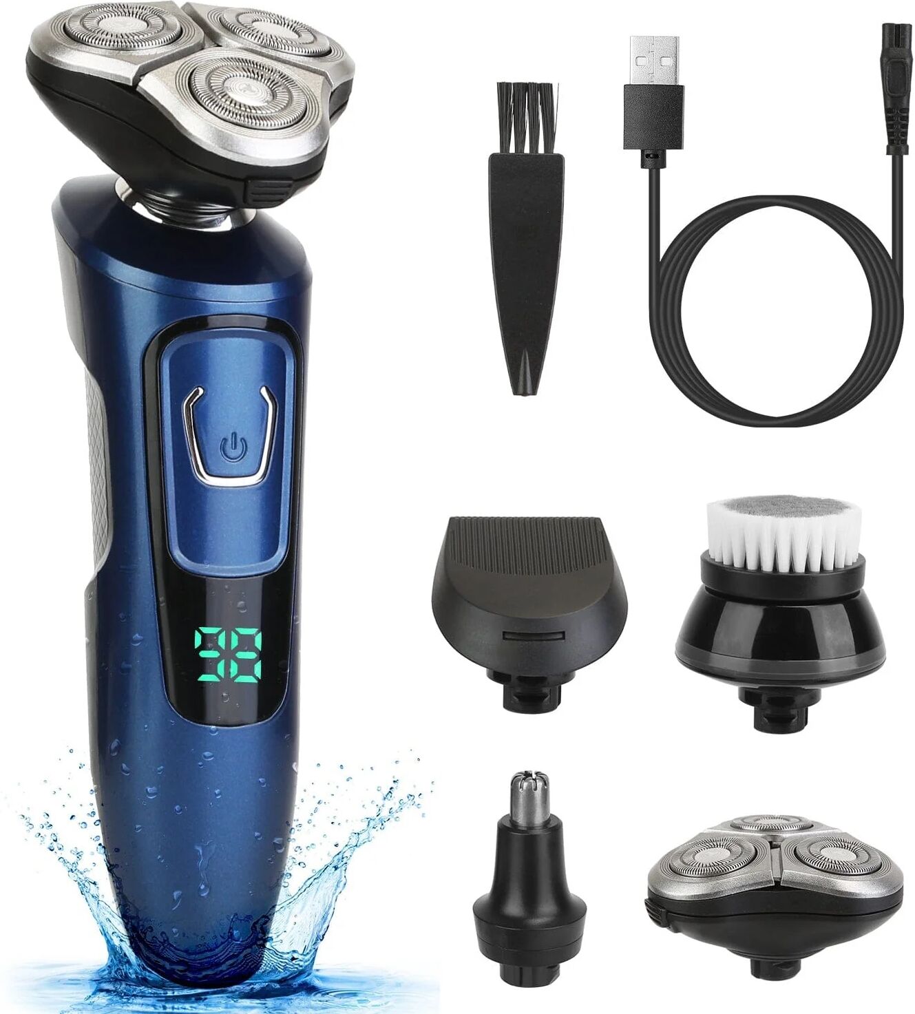 DailySale 4-In-1 Electric Razor Shaver Rechargeable Cordless