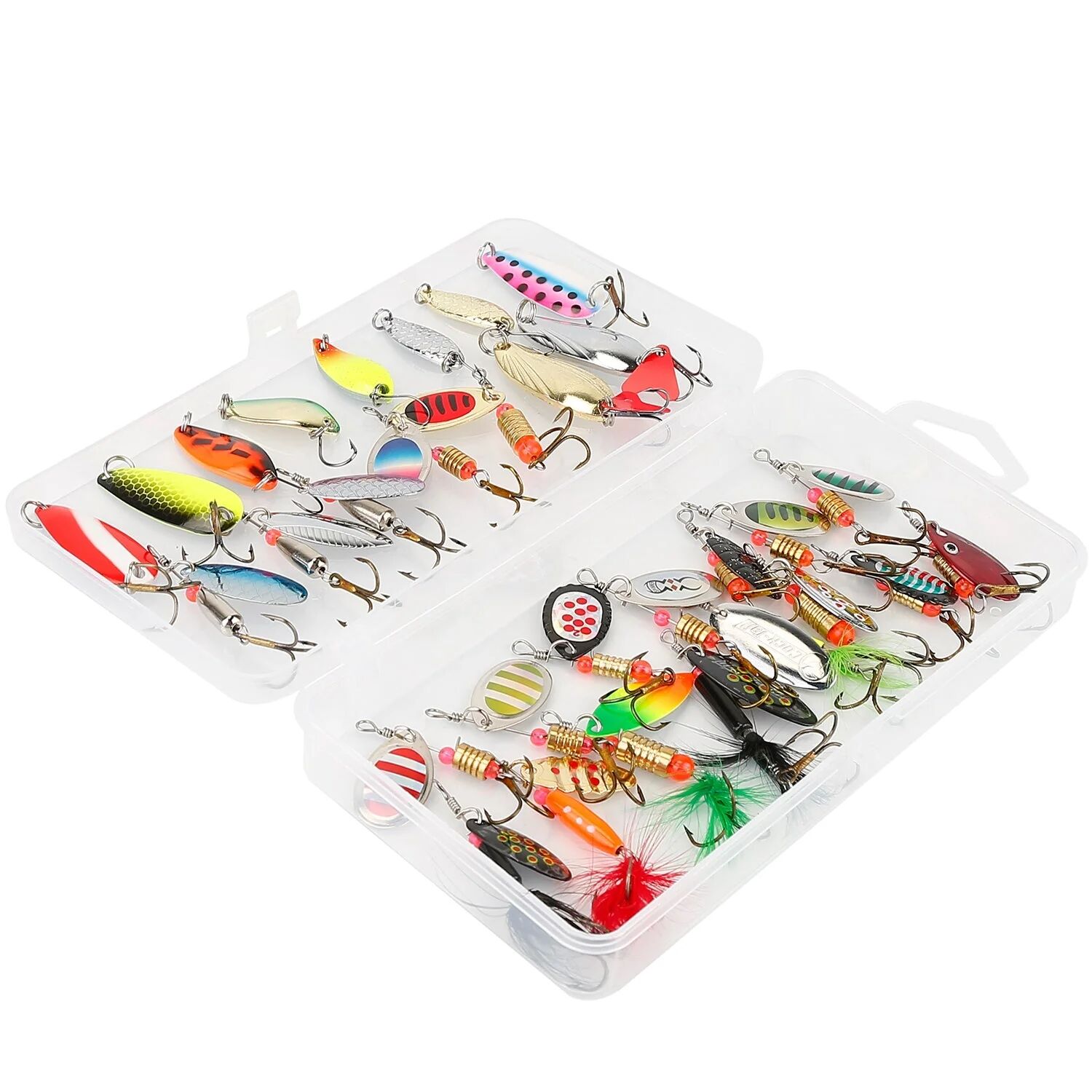 DailySale 30-Piece: Fishing Metal Spoon Lures Kit