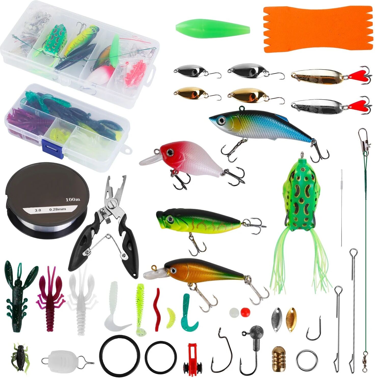 DailySale 383-Piece: Fishing Lures Tackle Box