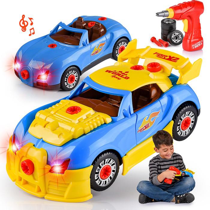 DailySale 30-Piece: Kids Take Apart Racing Car Toy Construction Play Set