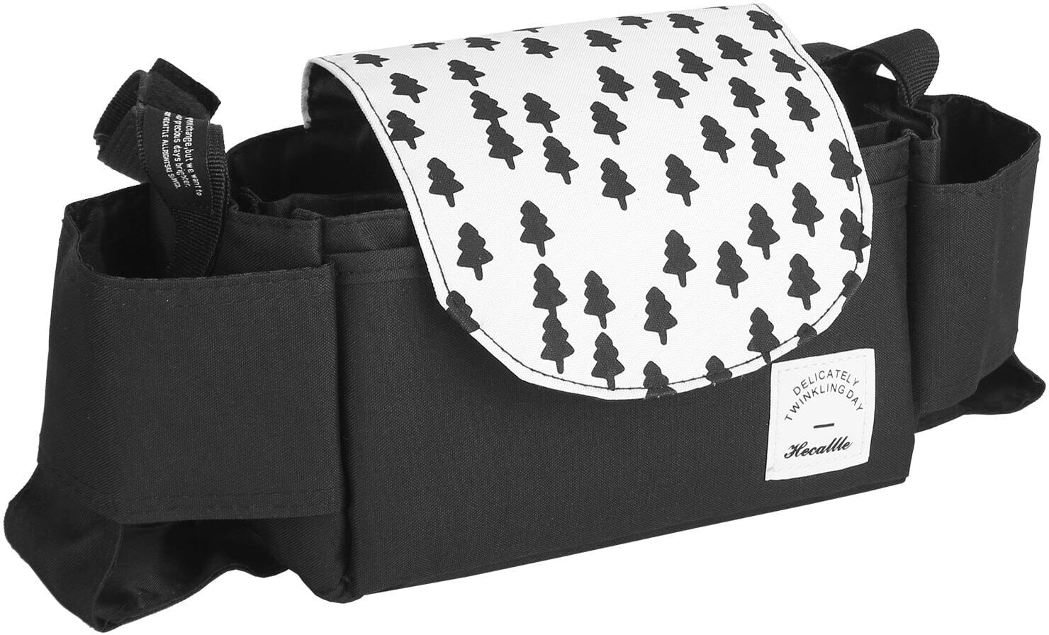 DailySale 6-Pockets Baby Trolley Bag with Cup Holder