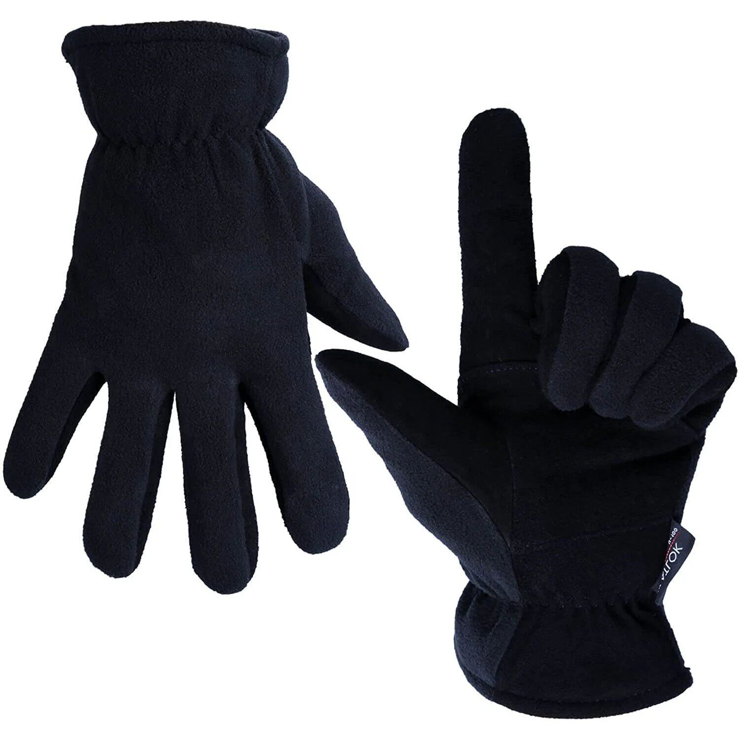 DailySale Winter Gloves Deerskin Suede Leather Palm -20F Cold Proof Work Glove