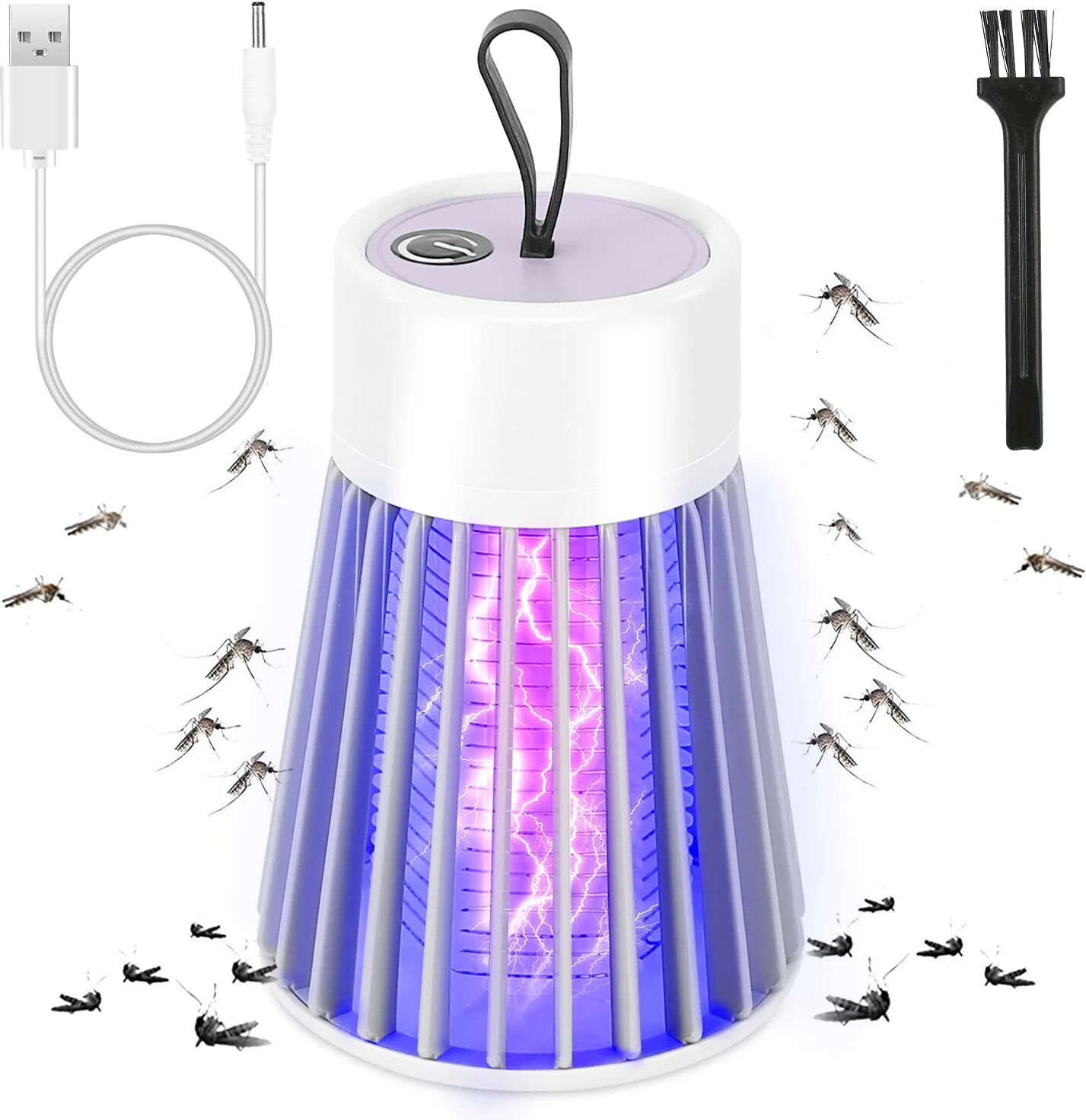 DailySale Portable LED Electric Bug Zapper Mosquito Insect Killer Lamp