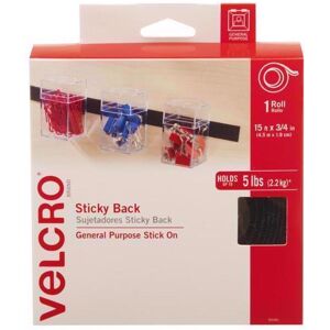 VELCRO Brand Sticky Back Large Nylon Hook and Loop Fastener 180 in. L 1 pk