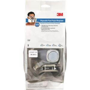 3M P95 Paint Spray and Pesticide Cup Disposable Respirator Gray L 1 pc