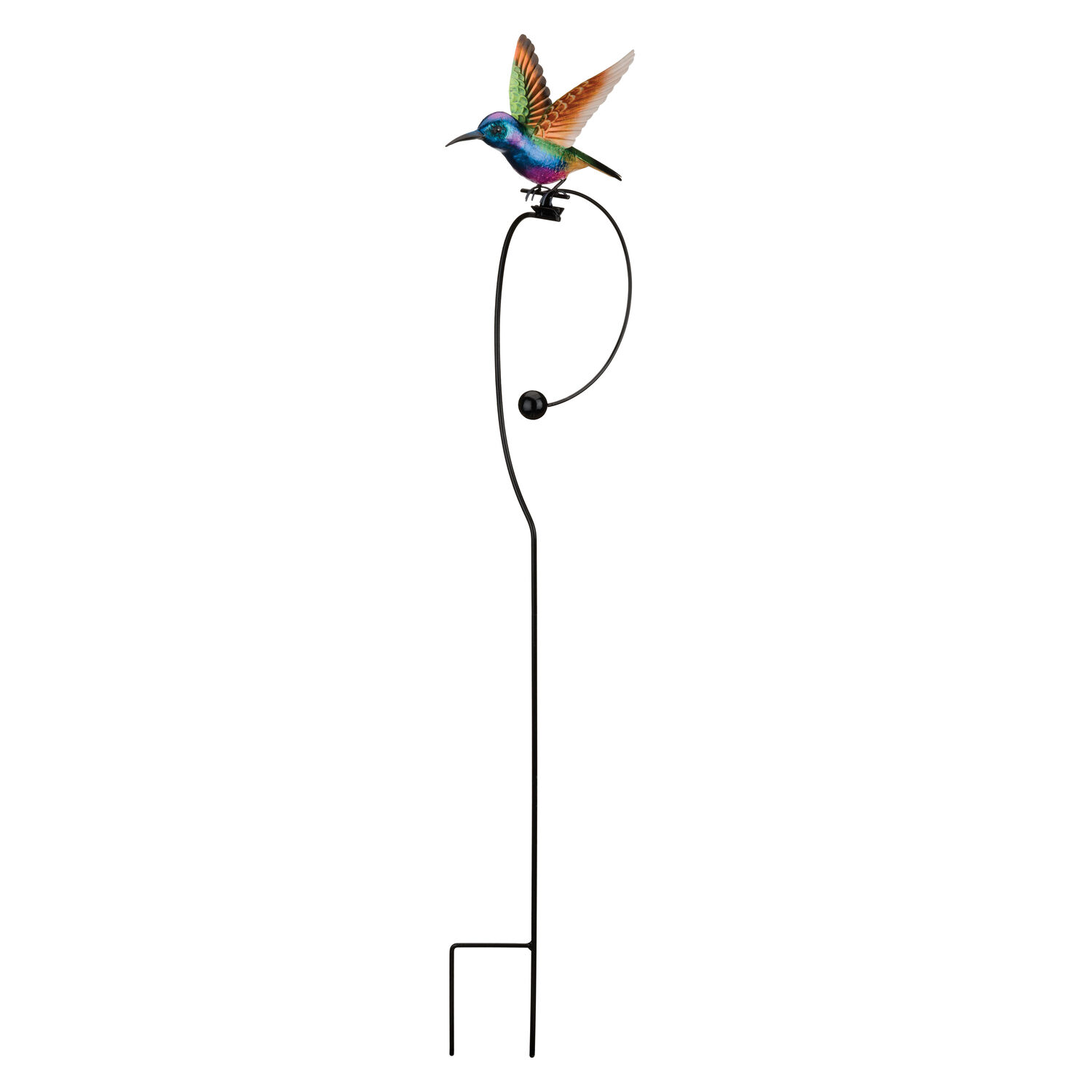 Regal Art & Gift Multicolored Metal 42.75 in. H Rocker Hummingbird Outdoor Garden Stake