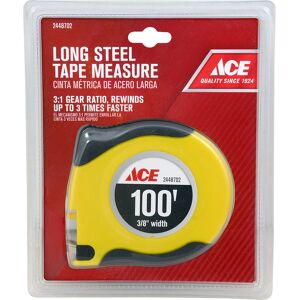 Ace 100 ft. L X 0.375 in. W Long Tape Measure 1 pk