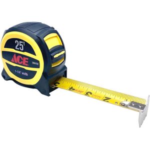 Ace 25 ft. L X 1-1/4 in. W Wide Blade Tape Measure 1 pk