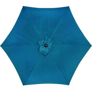 Living Accents 9 ft. Tiltable Ocean Blue Market Umbrella