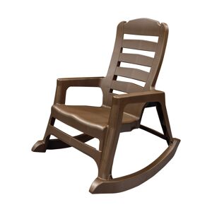 Adams Big Easy Earth Brown Polypropylene Frame Rocking Chair