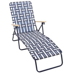 Rio Brands Silver Steel Frame Foldable Chaise Lounge