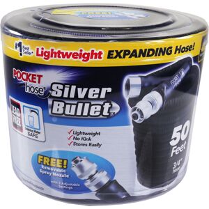 Pocket Hose Silver Bullet 3/4 in. D X 50 ft. L Expandable Lightweight Garden Hose