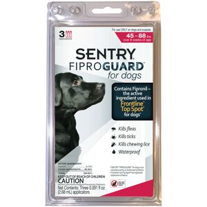 Sentry Fiproguard Liquid Dog Flea and Tick Drops 9.70%Fipronil and 90.30%Other Ingredients 0.091 oz