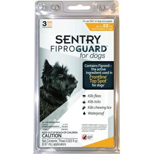 Sentry Fiproguard Liquid Dog Flea and Tick Drops 9.70%Fipronil and 90.30%Other Ingredients 0.023 oz