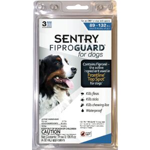 Sentry Fiproguard Liquid Dog Flea and Tick Drops 9.70%Fipronil and 90.30%Other Ingredients 0.136 oz