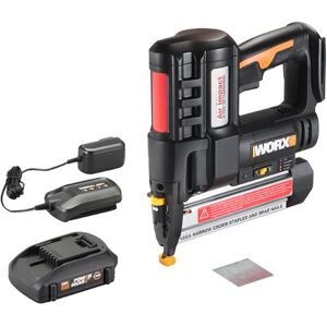 Worx 18 Ga. Cordless Brad Nailer and Staple Gun Kit (Battery & Charger) 20 V