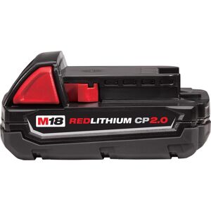 Milwaukee M18 RedLithium CP 2 Ah Lithium-Ion Compact Battery 1 pc