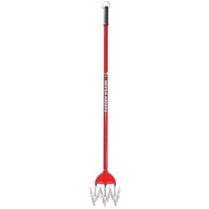 Garden Weasel 3 Tine Steel Rotary Hand Cultivator 45 in. Steel Handle