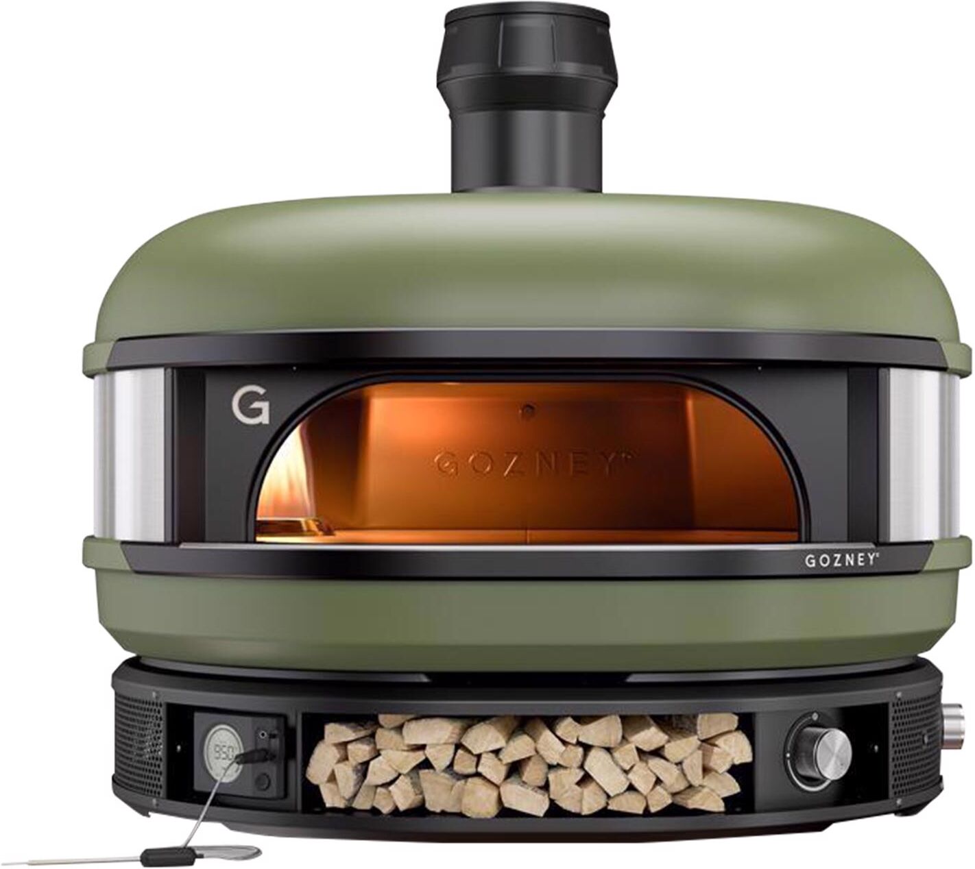 Gozney Dome 29 in. Natural Gas/Wood Outdoor Pizza Oven Olive Green