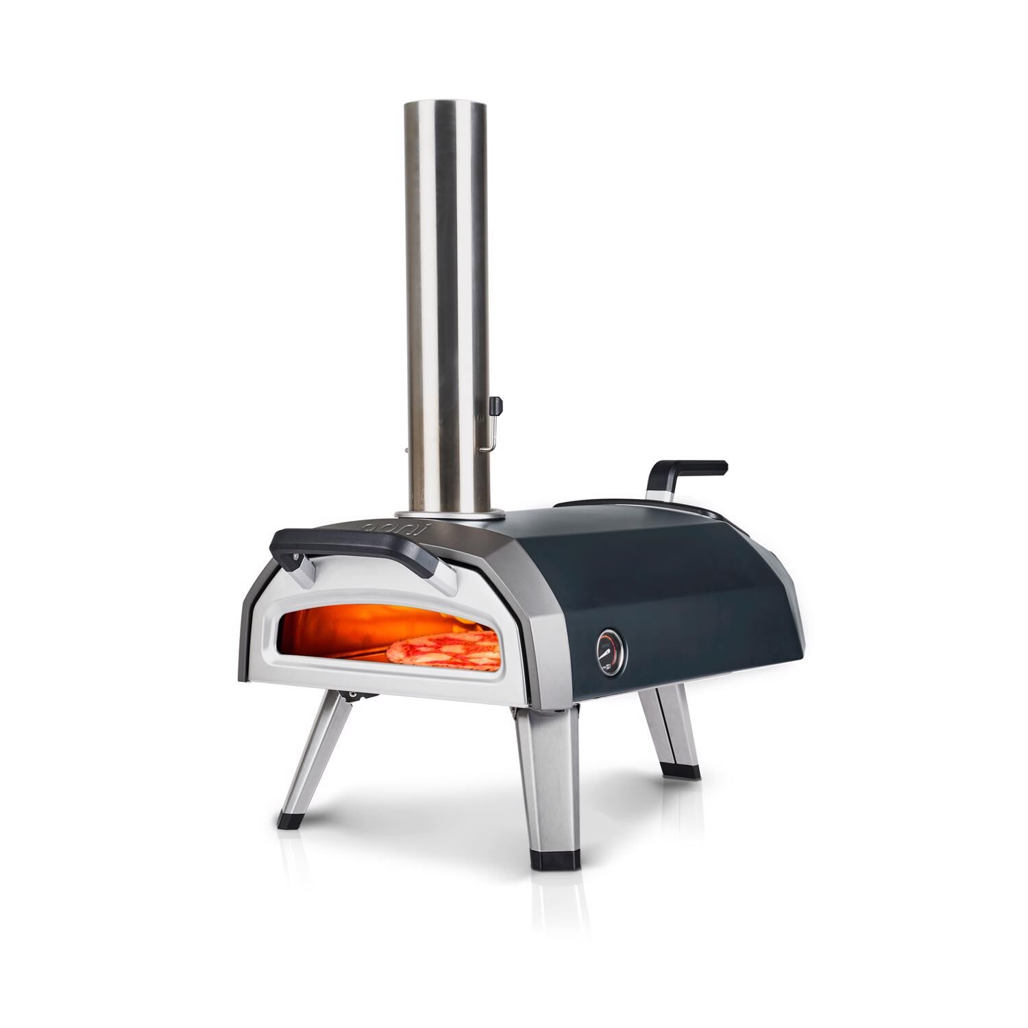Ooni Karu Charcoal/Wood Chunk Outdoor Pizza Oven Black/Silver