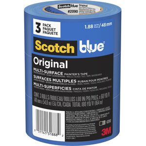 ScotchBlue 1.88 in. W X 60 yd L Blue Medium Strength Original Painter's Tape 3 pk