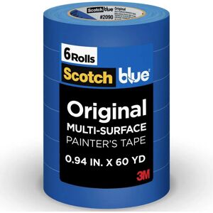 ScotchBlue 0.94 in. W X 60 yd L Blue Medium Strength Original Painter's Tape 6 pk