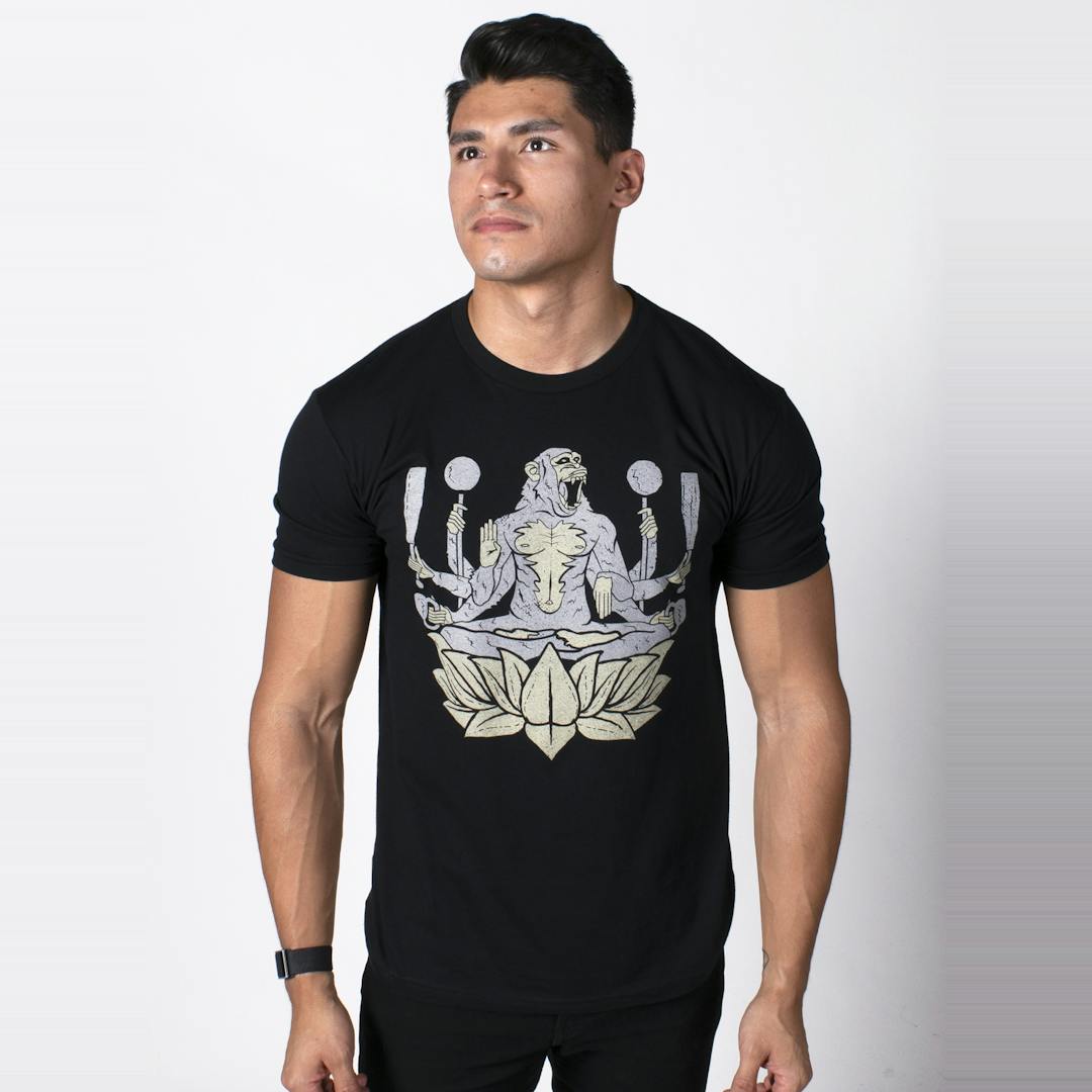 Onnit Ape Lotus T-Shirt Black - SMALL